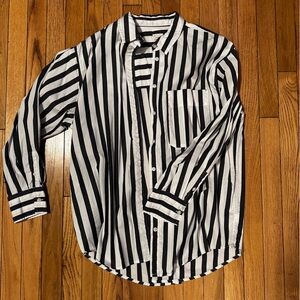 Striped Button-Up